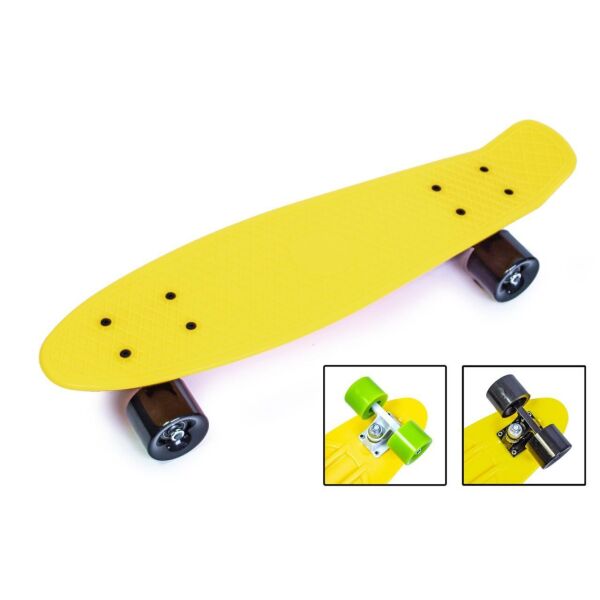 

Пенниборд Penny Board. Желтый цвет. Матовые колеса