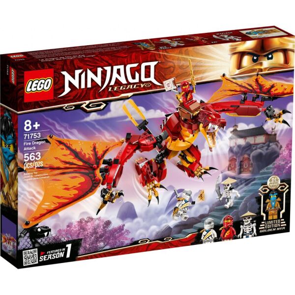

Конструктор LEGO Ninjago Атака огненного дракона 563 деталей (71753)
