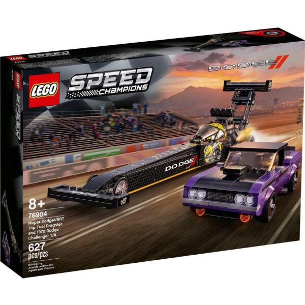

Конструктор LEGO Speed Champions Mopar Dodge//SRT Top Fuel Dragster and 1970 (76904)