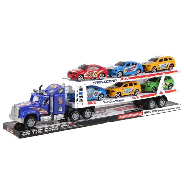 

Автовоз с машинками Kimi с инерционным механизмом Разноцветный 6990546110193