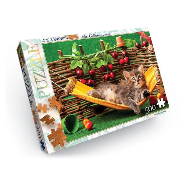 

Пазлы Котенок в гамаке Danko Toys 500 деталей Разноцветный 4820186077490
