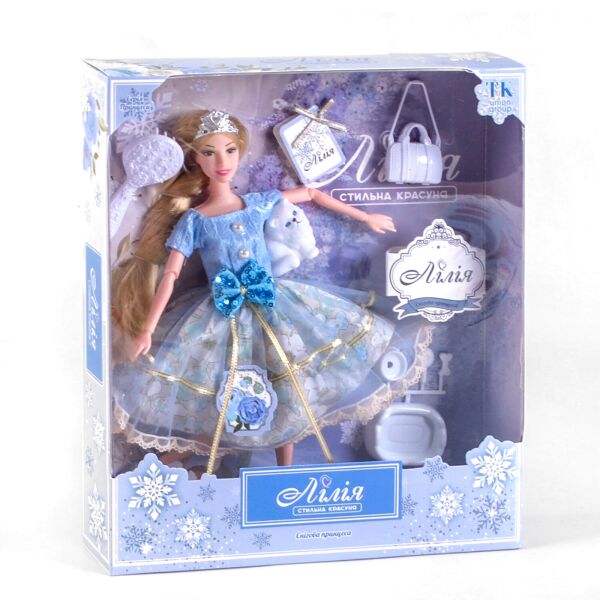 

Кукла с аксессуарами 30 см Kimi Снежная принцесса Разноцветная 4660012503812