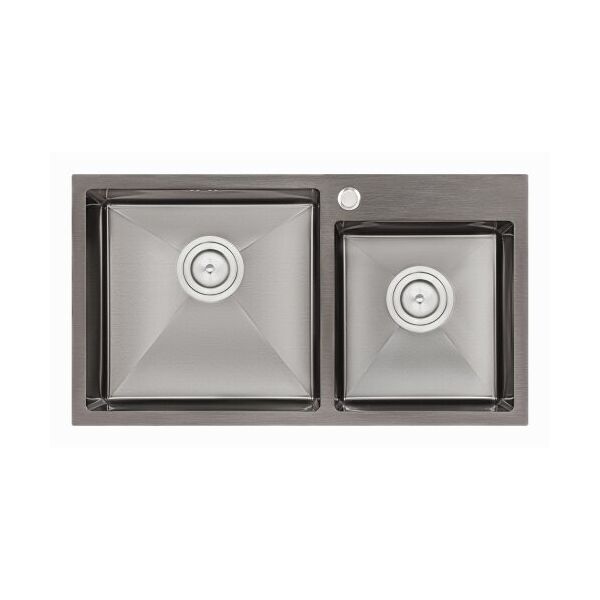 

Кухонная мойка Qtap S7843BL 2.7/1.0 мм (QTS7843BRPVD10)