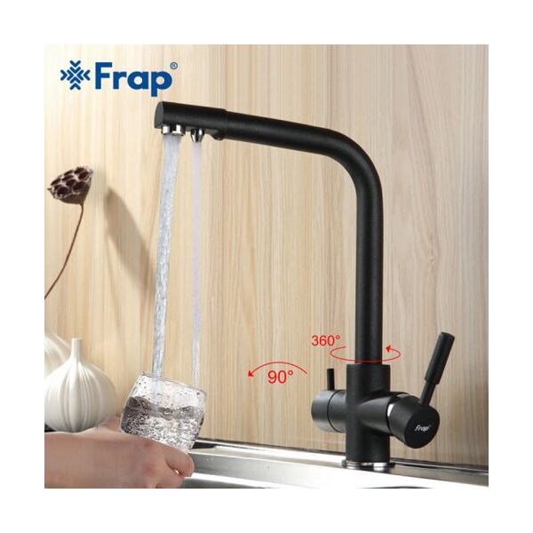 

Смеситель для кухни на две воды Frap H52 F4352-7 черный