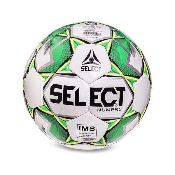 

Мяч футбольный Select ST Numero 10-IMS FB-2983 №5 Бело-зеленый (57508133)