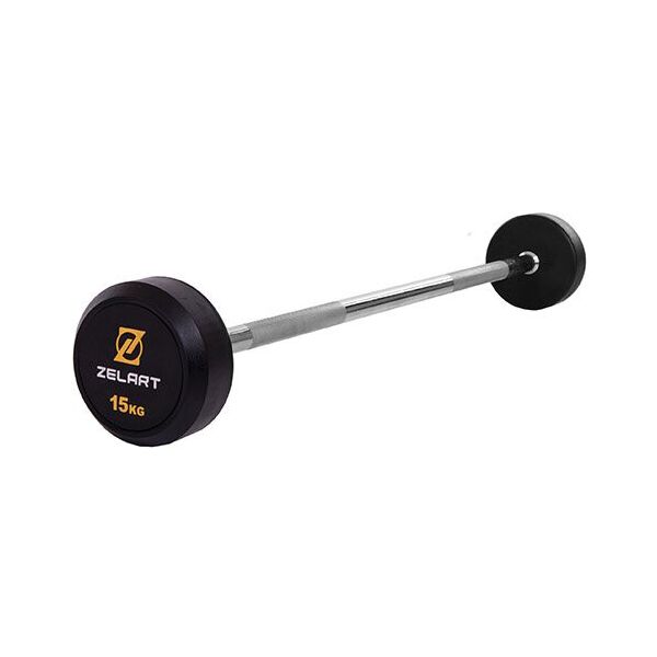 

Штанга фиксированная прямая Rubber Coated Barbell TA-2685 15кг Черный (58363066)