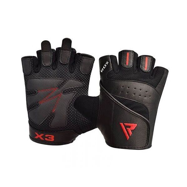 

Перчатки для фитнеса RDX S2 Leather XXL Черный (07260014)