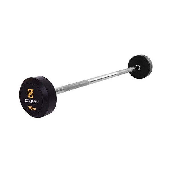 

Штанга фиксированная прямая Rubber Coated Barbell TA-2685 20кг Черный (58363066)
