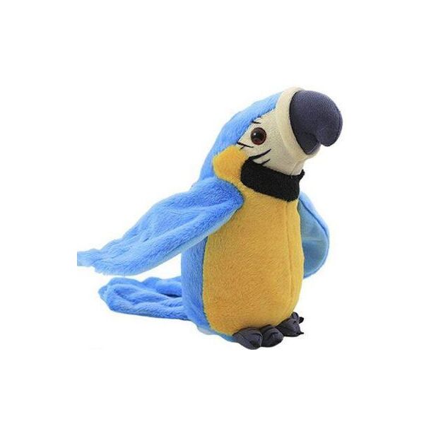 

Электронный СИНИЙ говорящий попугай Parrot Talking попугай повторюха дразнилка