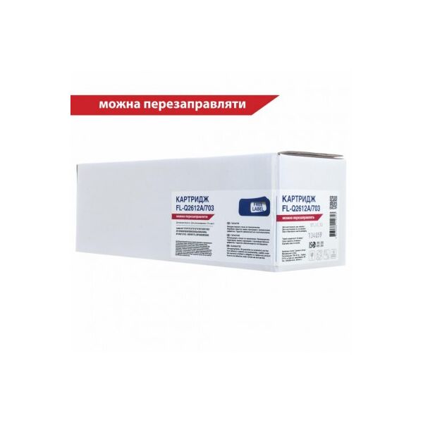 

Картридж FREE Label HP LJ Q2612A/CANON 703 (FL-Q2612A/703)