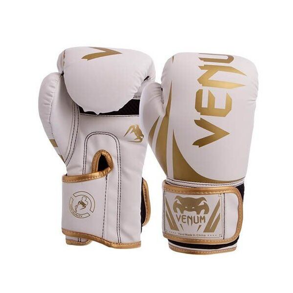 

Оборудование, экипировка для бокса и единоборств Перчатки боксерские Venum BO-8352 8oz Бело-золотой (37429443)