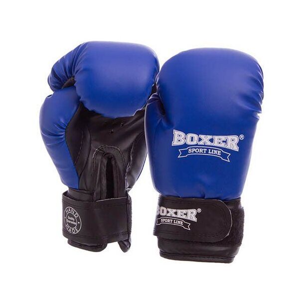 

Оборудование, экипировка для бокса и единоборств Перчатки боксерские Boxer Элит 2022 16oz Сине-черный (37429459)