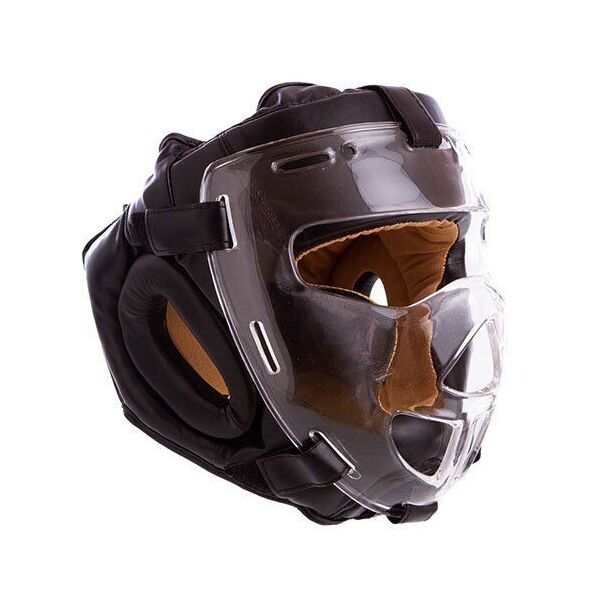 

Шлем для единоборств с прозрачной маской MA-0719 XL Черный (37508008)