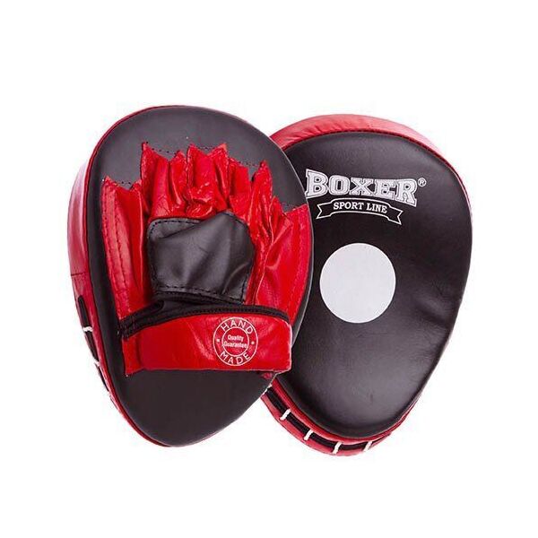 

Оборудование, экипировка для бокса и единоборств Лапа изогнутая Boxer 2010 Черно-красный (37429339)