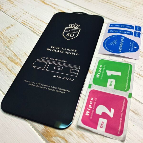 

Защитное стекло для iPhone 13 Pro Max 6D чёрное