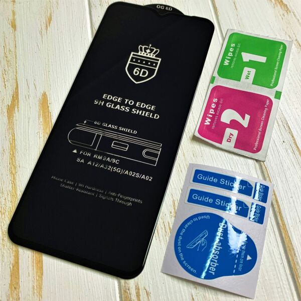 

Защитное стекло для Samsung Galaxy A02s A025 6D чёрное