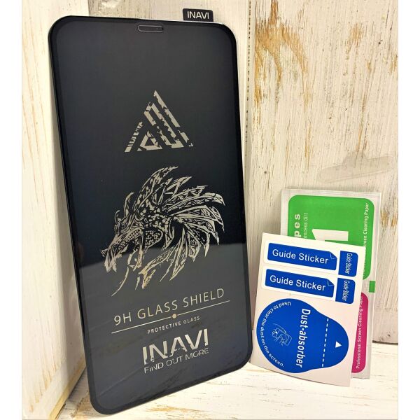 

Защитное стекло для iPhone XR Inavi чёрное