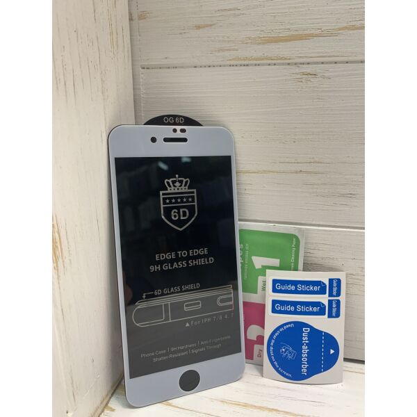

Защитное стекло для iPhone 8 6D белое