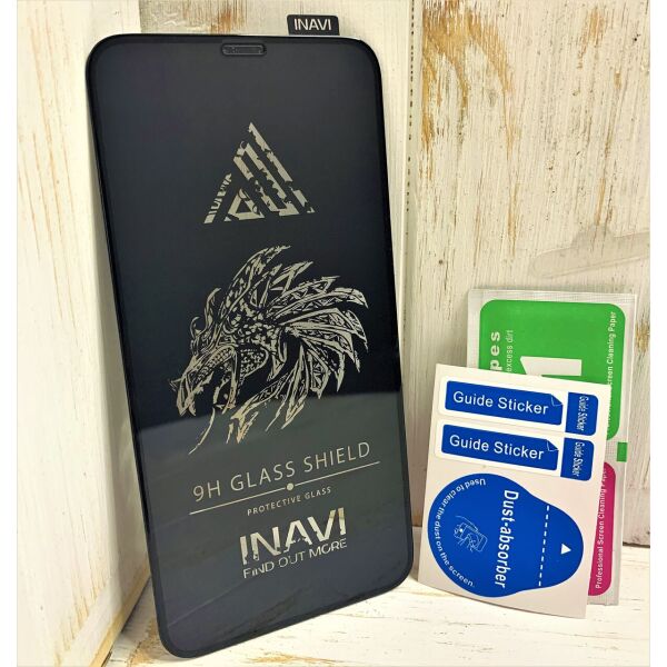 

Защитное стекло для iPhone X (10) Inavi чёрное