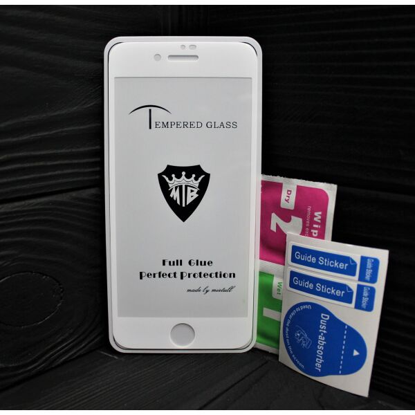 

Защитное стекло для iPhone 8 FullGlue белое