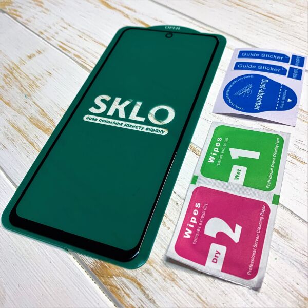 

Защитное стекло для Xiaomi Redmi Note 10s SKLO чёрное