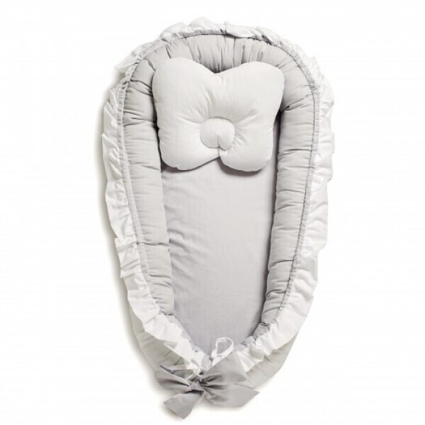 

Кокон для новорожденных Twins Dolce 9020-TD-02 с подушкой Серый