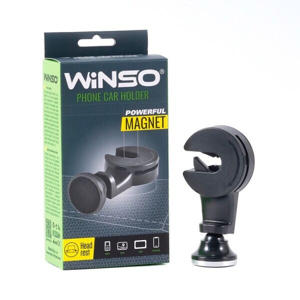 

Автодержатель для планшета на подголовник магнитный WINSO 201230 (моб, навигатор)