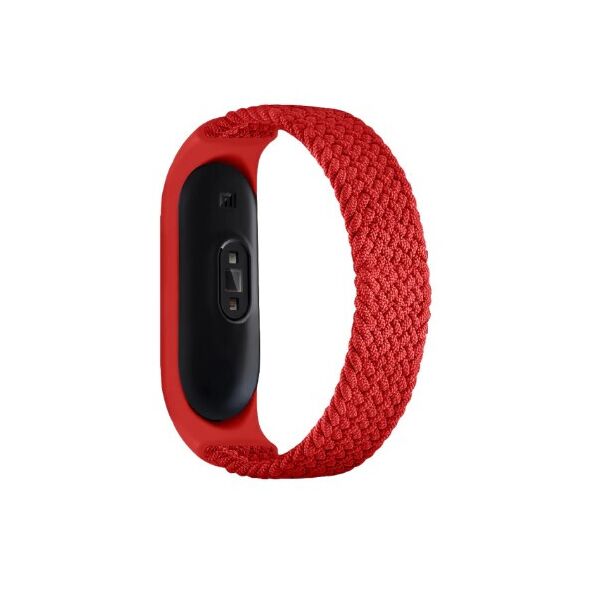 

Ремешок для фитнес браслета Mi Band 3/4/5/6 Solo Loop Multi M (160mm-170mm) Red красный