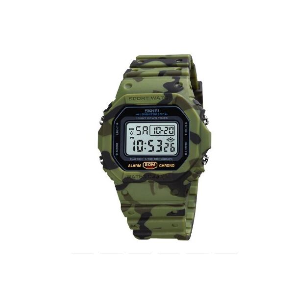 

Мужские часы Skmei 1628 Green camo