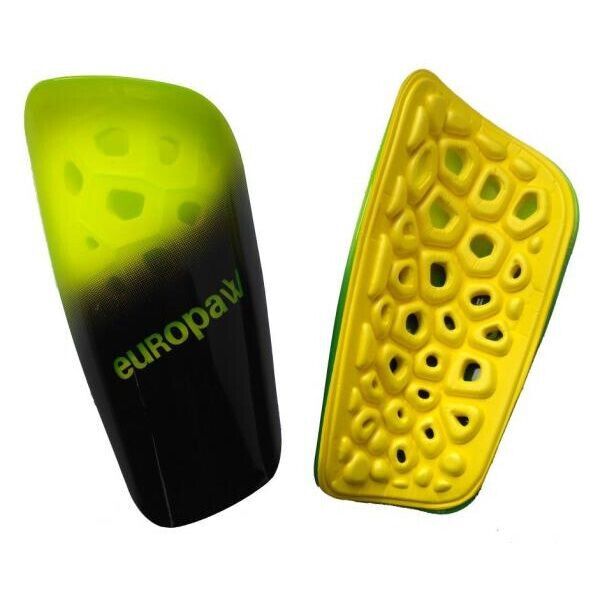 

Щитки футбольные Europaw light черно-салатовые