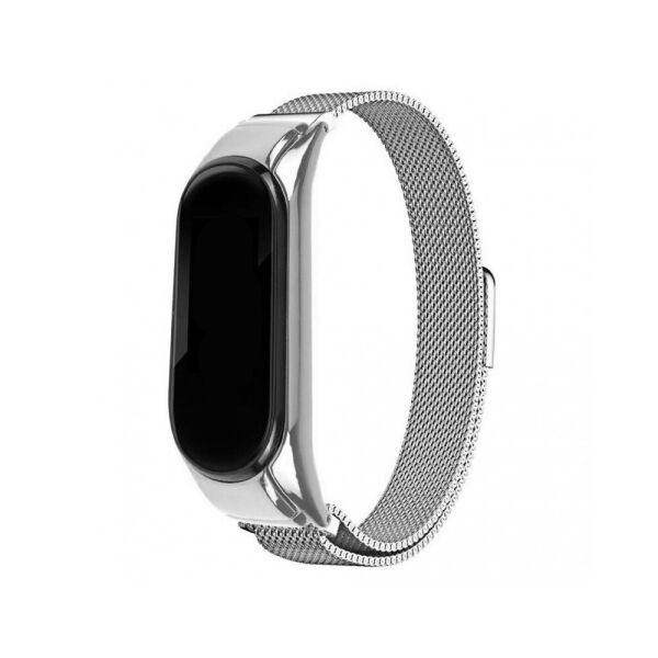 

Ремешок Миланская Петля Mi Band 5/6 Silver (1)