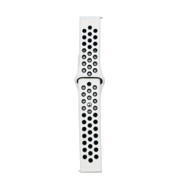 

Ремешок Nike Sport 20mm Samsung Watch Active/Galaxy S4 42/44mm/Gear S2/Xiaomi Amazfit White/Black (S)