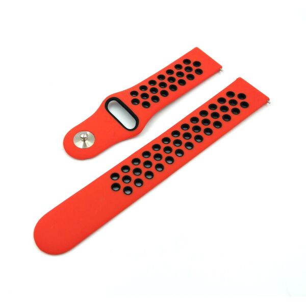 

Ремешок Nike Sport 20mm Samsung Watch Active/Galaxy S4 42/44mm/Gear S2/Xiaomi Amazfit Red/Black (S)