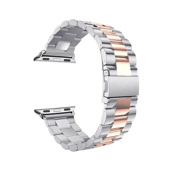 

Ремешок Металлический Apple Watch 38/40mm Silver+Gold (8)
