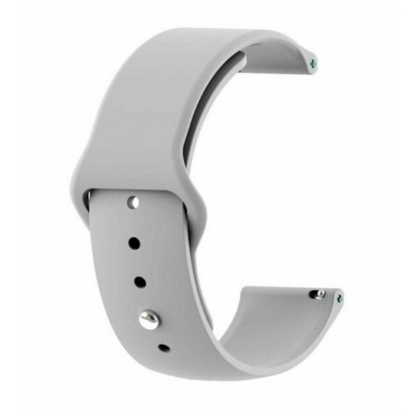 

Ремешок Silicone 20mm Samsung Watch Active/Galaxy S4 42/44mm/Gear S2/Xiaomi Amazfit Grey