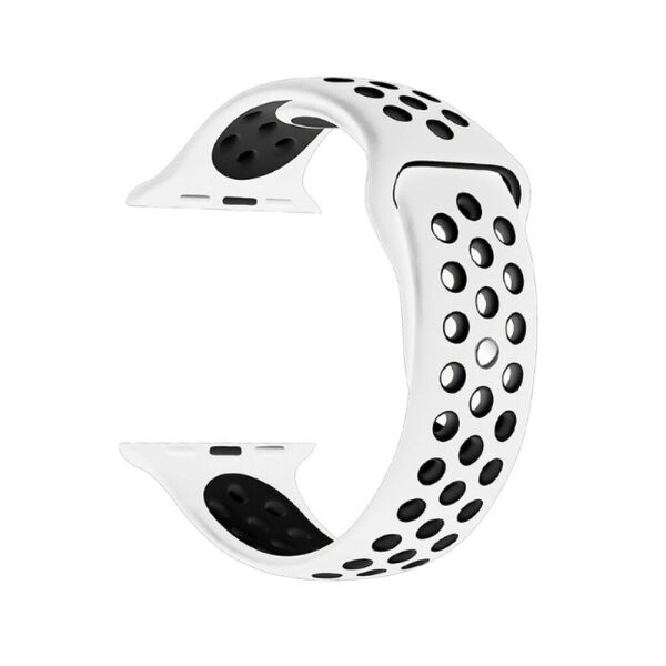

Ремешок Nike Sport Apple Watch 42/44mm White+Black (19)