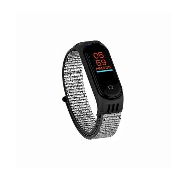

Ремешок Nylon Mi Band 5/6 Black Grey (31)