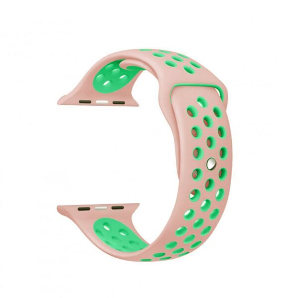 

Ремешок Nike Sport Apple Watch 42/44mm Pink+Green (17)
