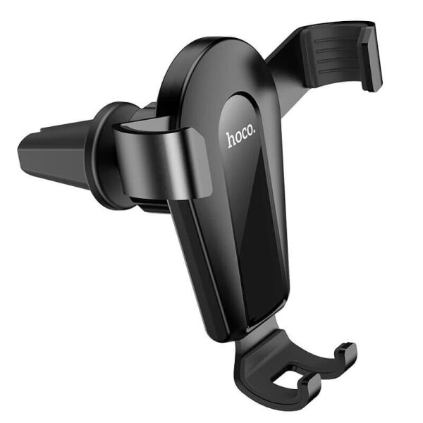 

Холдер Hoco CA92 Gold shield air outlet gravity holder Black