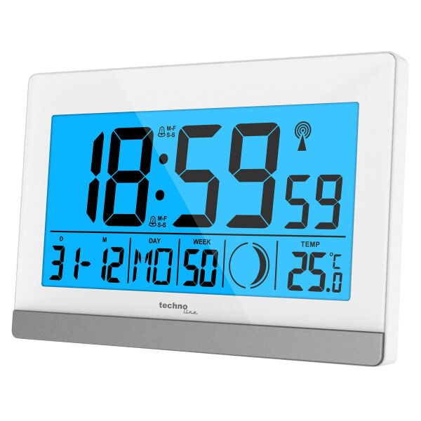 

Часы настольные Technoline WS8056 White/Silver (WS8056)