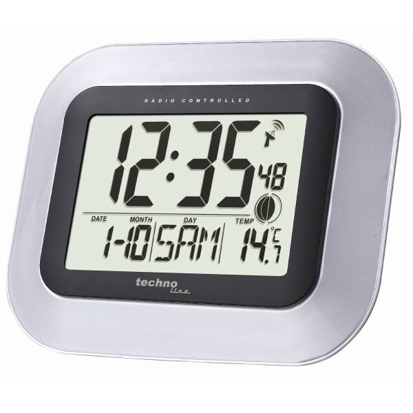

Часы настенные Technoline WS8005 Silver/Black (WS8005)