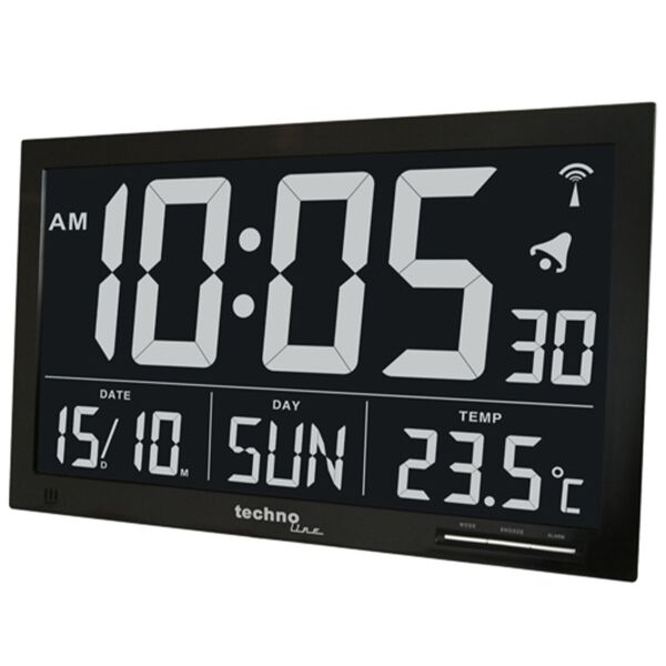 

Часы настенные Technoline WS8007 Black (WS8007)