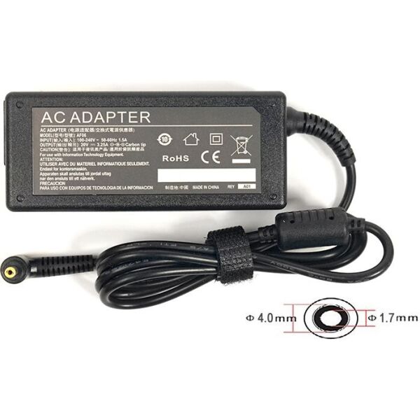 

Блок питания для ноутбуков PowerPlant IBM/LENOVO 220V, 20V 65W 3.25A (4.0*1.7) (IB65H4017)