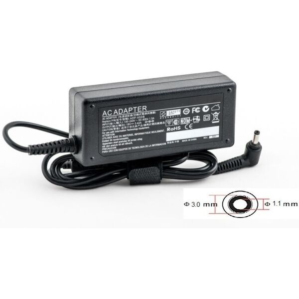 

Блок питания для ноутбуков PowerPlant ACER 220V, 19V 65W 3.42A (3.0*1.1) (AC65F3011)