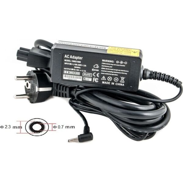

Блок питания для ноутбуков PowerPlant ASUS 220V, 19V 40W 2.1A (2.3*0.7) (AS40F2307)