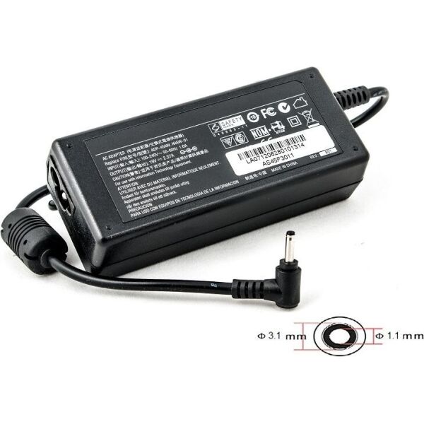 

Блок питания для ноутбуков PowerPlant ASUS 220V, 19V 45W 2.37A (3.0*1.1) (AS45F3011)