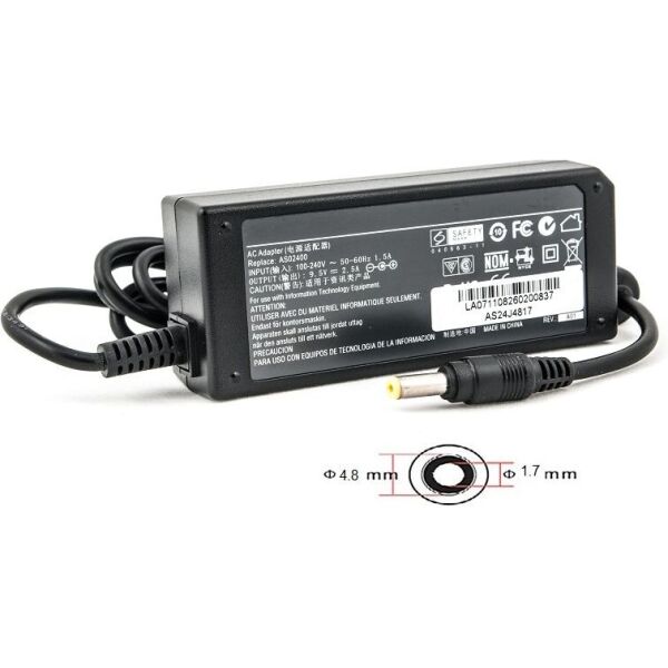 

Блок питания для ноутбуков PowerPlant ASUS 220V, 9.5V 24W 2.5A (4.8*1.7) (AS24J4817)
