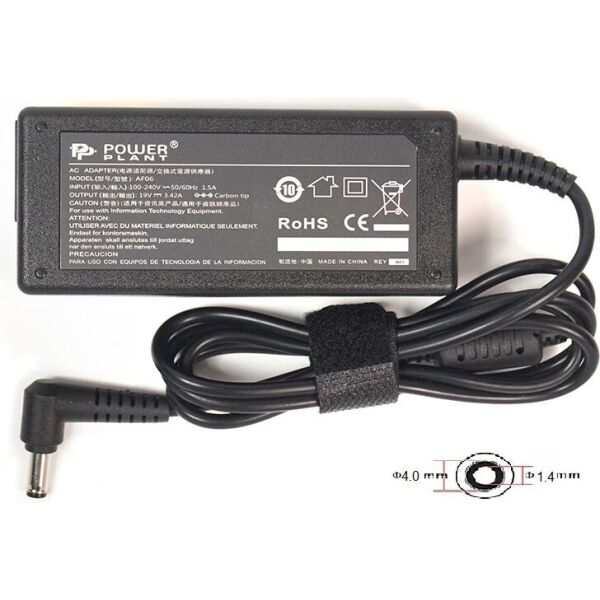 

Блок питания для ноутбуков PowerPlant ASUS 220V, 19V 65W 3.42A (4.0*1.35) (AS65F4014)