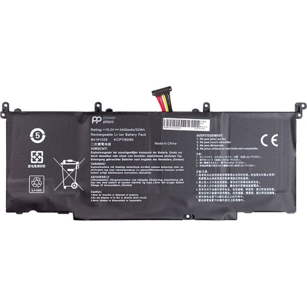 

Аккумулятор PowerPlant для ноутбуков ASUS ROG S5 (B41N1526) 15.2V 3400mAh (NB431359)