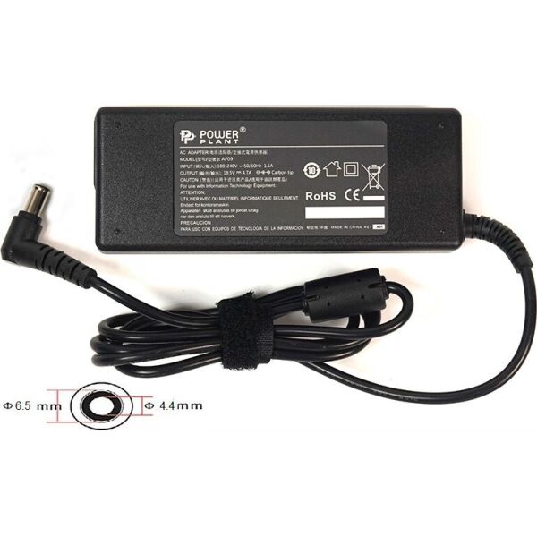 

Блок питания для ноутбуков PowerPlant SONY 220V, 19.5V 92W 4.74A (6.5*4.4) (SO92G6544)